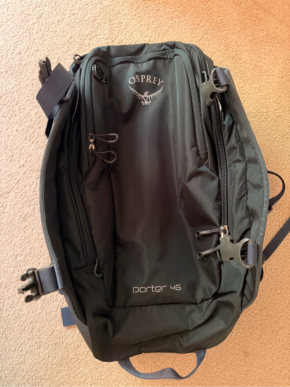 OSPREY Porter 46 Travel Duffel Bag - Black